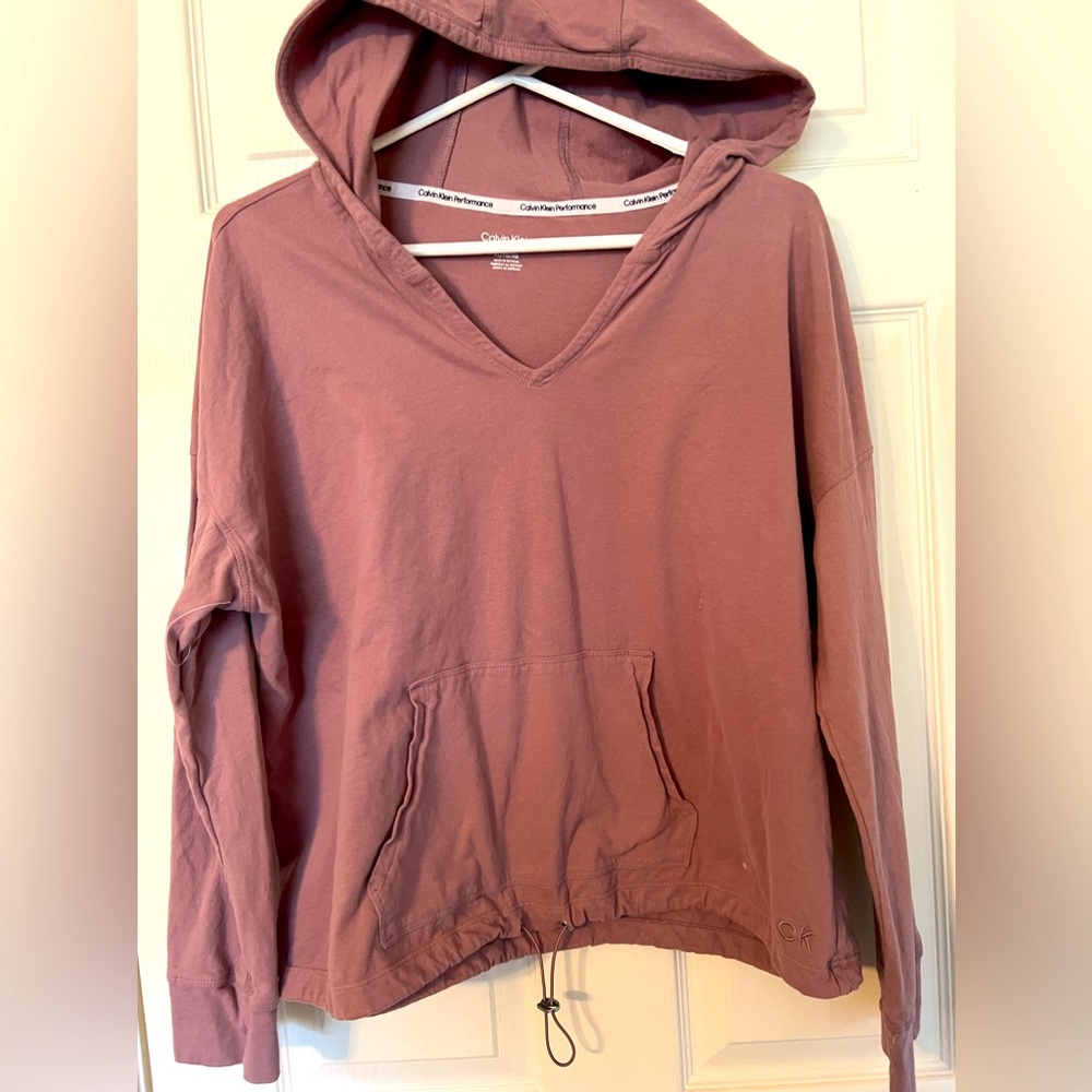 Pink Calvin Klein Performance lightweight hoodie XL. Excellent Condition.